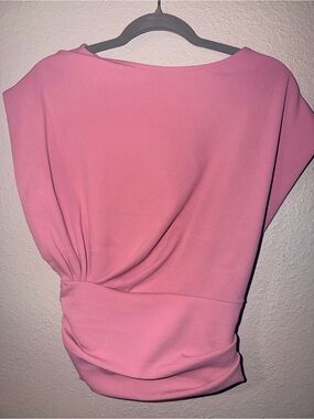 Women’s Express Soft Pink Draped Waist Top